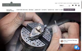Cline Jewelers website