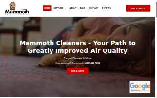 Mammoth Cleaners Inc of Shoreline website