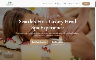 Shoreline D4 SEASON Head Spa website