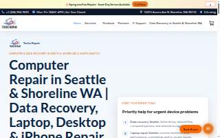 Techs Repair of Shoreline website