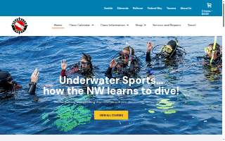 Underwater Sports website