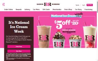 Baskin-Robbins of Silverdale website