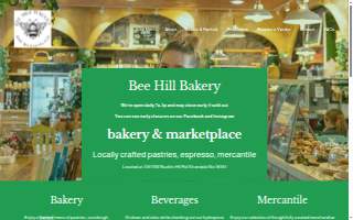 Bee Hill Bakery website