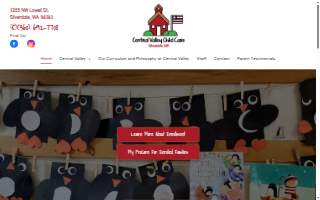 Central Valley Child Care website