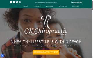 CK Chiropractic Office, PS website