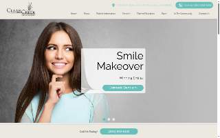 Clear Creek Dentistry website