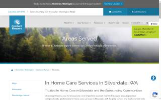 Comfort Keepers Home Care of Silverdale website