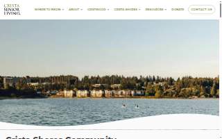 Crista Shores a CRISTA Senior Living Community website