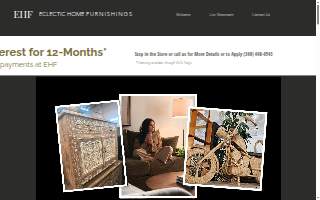 Eclectic Home Furnishings website