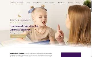 Harbor Speech Pathology website