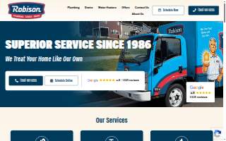 Robison Plumbing Service Inc website