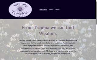 Surviving to Thriving Counseling website