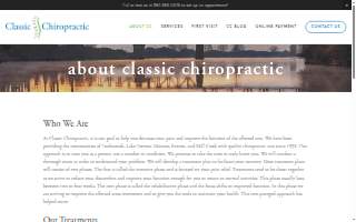 Classic Chiropractic - Dr. Lewis website