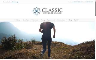 Classic Massage Clinic Snohomish website