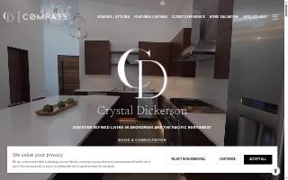 Crystal Dickerson Real Estate website