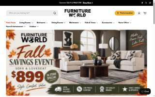 Furniture World NW website