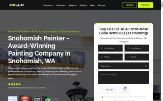 HELLO Painting of Snohomish website