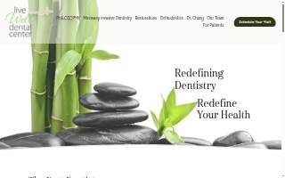 Live Well Dental Center website