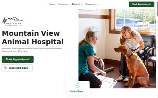 Mountain View Animal Hospital website