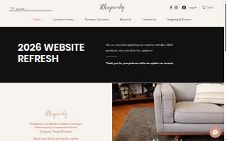 Rhapsody Interiors website