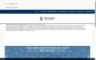 Schultz Financial Partners website