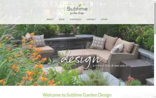 Sublime Garden Design, LLC website