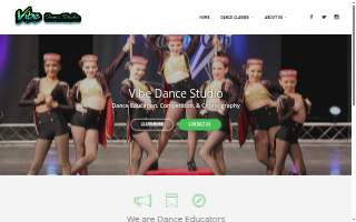 Vibe Dance Studio website
