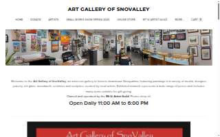 Art Gallery of SnoValley website