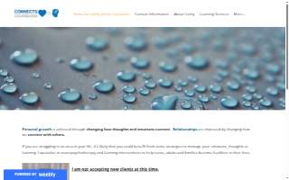 Connects Counseling website