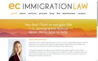 EC Immigration Law PLLC website