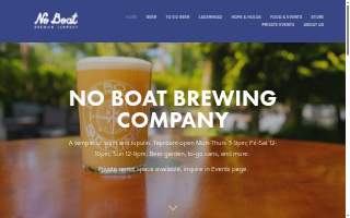 No Boat Brewing Company website