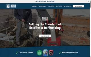 Noble Plumbing website