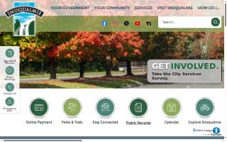 Snoqualmie City Hall website