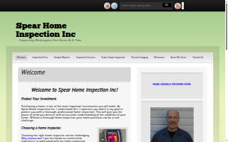 Spear Home Inspection Inc. website