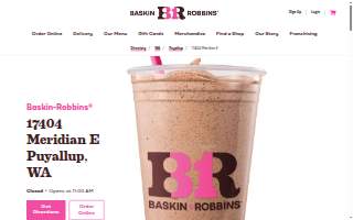 Baskin-Robbins of South Hill website