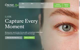 Cascade Eye & Skin Centers, PC website