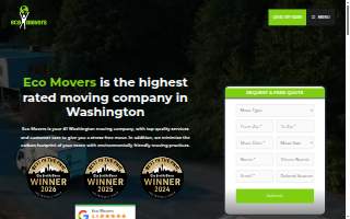 Eco Movers Moving & Storage Puyallup website