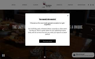 The Lazy Ballerina Wine Bar website