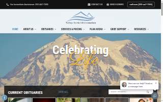 Valley Burial & Cremation of South Hill website