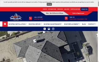 High Level Roofing website