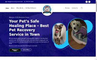Pet Recovery Center website