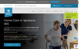 Comfort Keepers of Spokane website