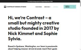 Contrast Design Studio website