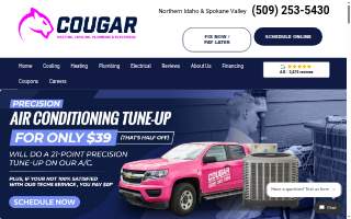 Cougar Heating and Air Conditioning website