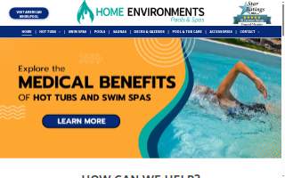 Home Environments Pools and Spas, LLC website