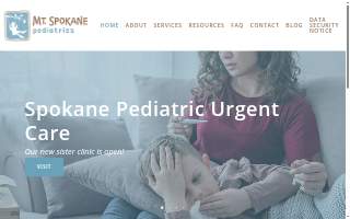 Mt Spokane Pediatrics website