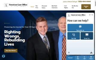 Sweetser Law Office website