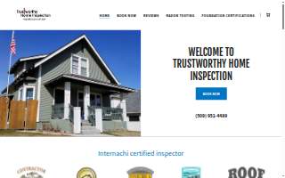 Trustworthy Home Inspection of Spokane website