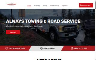 Always Towing & Road Service LLC website