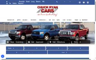 Chuck's Appliances website